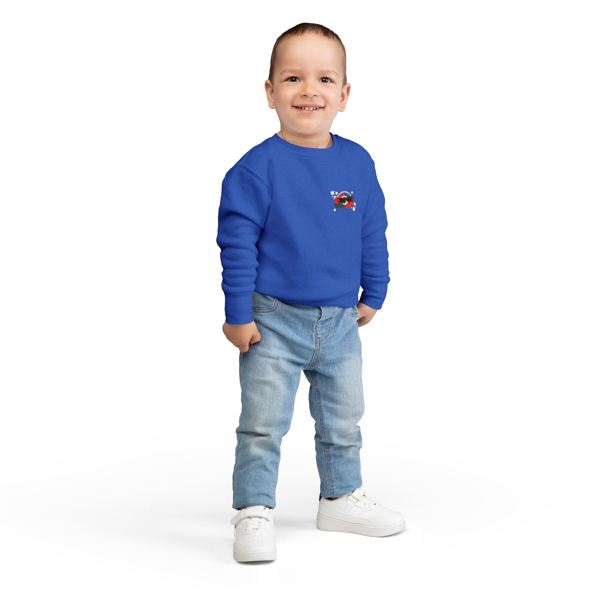 Too Cool to Drop Calls — Cloudie Toddler Holiday Sweatshirt
