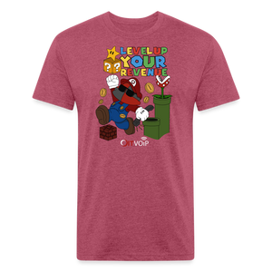 Super Cloudio Tee - Men's - heather burgundy