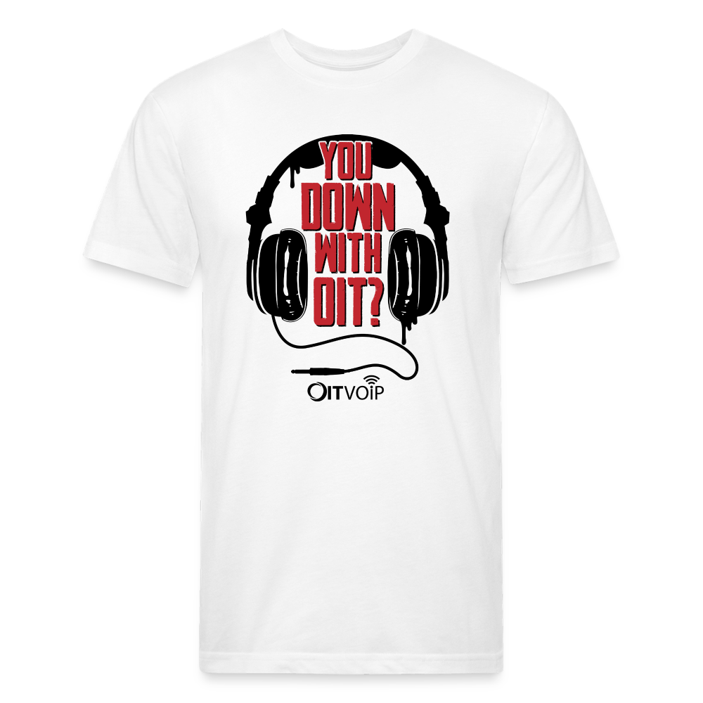 Down with OIT Men's Tee -  White/Gray - white