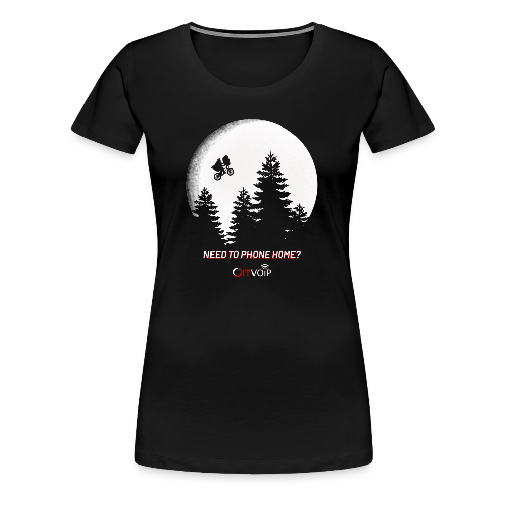 Need to phone home? Women's Tee - black