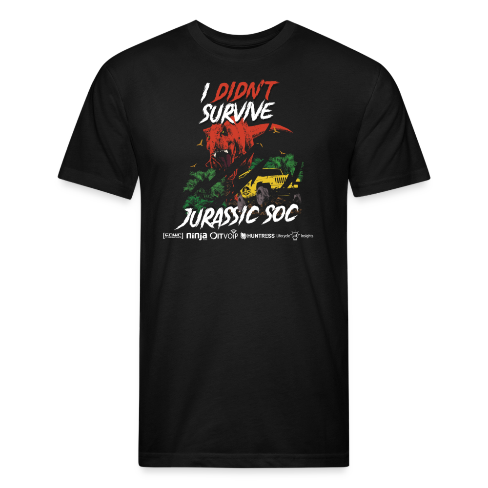 I didn't survive Jurassic SOC - Mens Tee - black