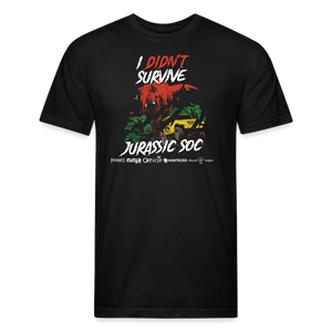 I didn't survive Jurassic SOC - Mens Tee - black