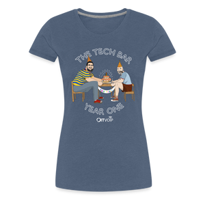 The Tech Bar Year One Tee - Womens - heather blue