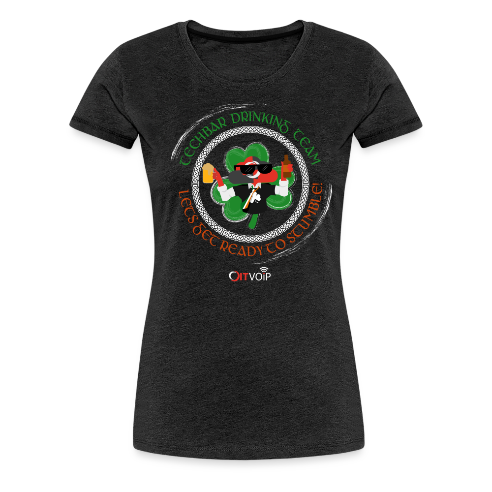 The Tech Bar Drinking Team - Women’s Tee - charcoal grey