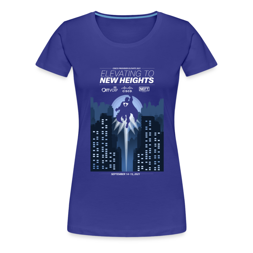 Elevate to new heights tee -Women's - royal blue