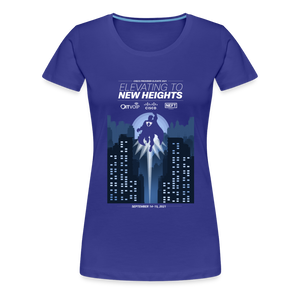 Elevate to new heights tee -Women's - royal blue