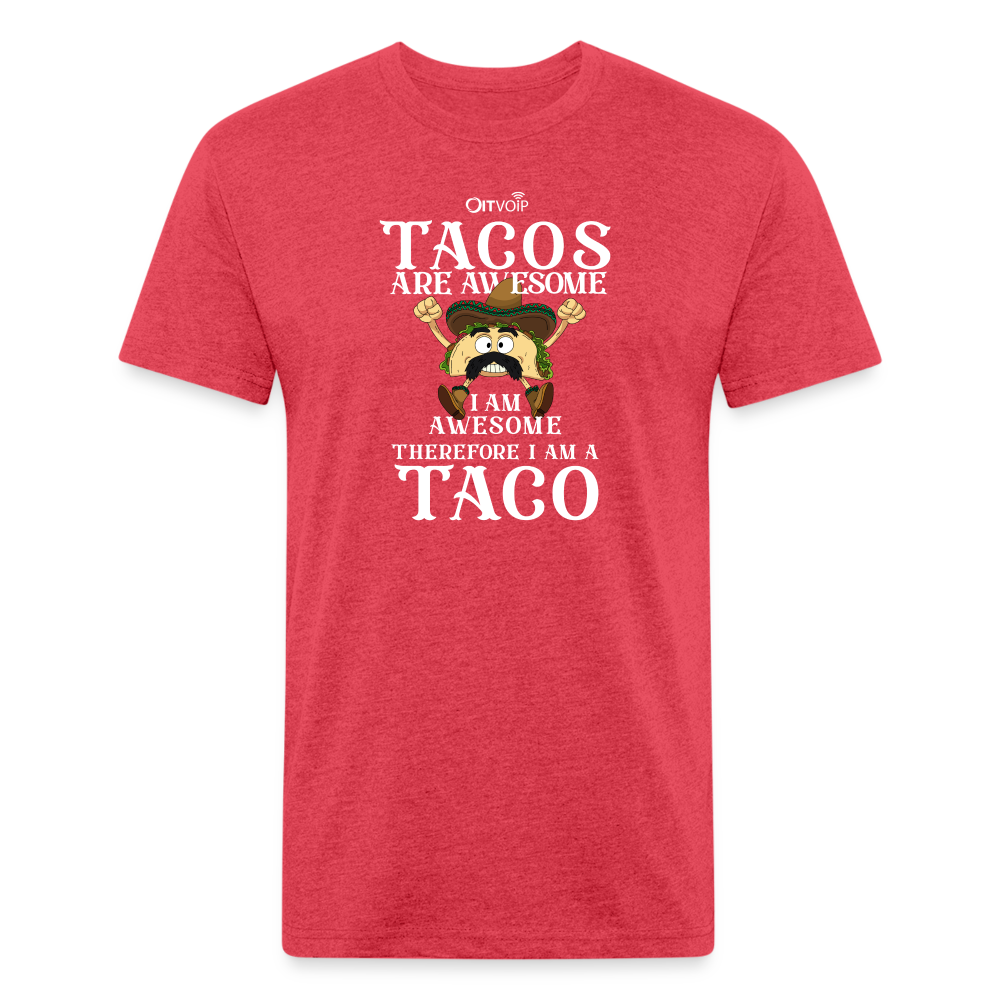 Tacos are Awesome Men's Tee - heather red