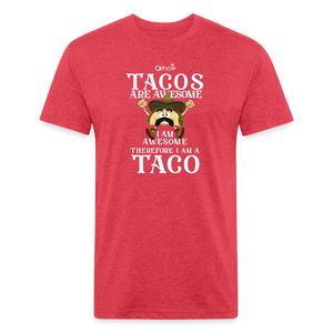 Tacos are Awesome Men's Tee - heather red