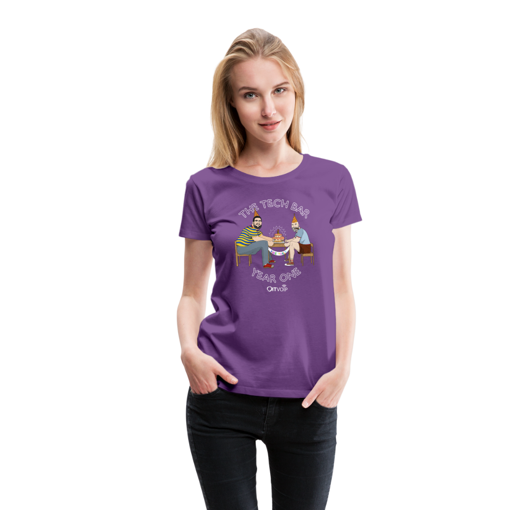 The Tech Bar Year One Tee - Womens - purple