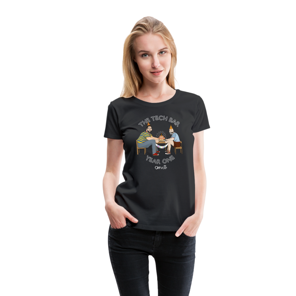 The Tech Bar Year One Tee - Womens - black