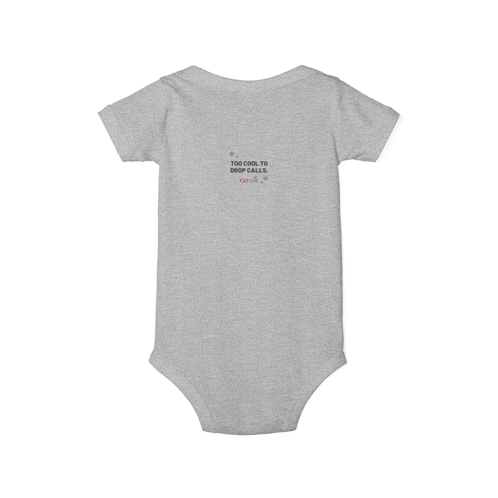 Too Cool to Drop Calls — Cloudie Infant Holiday One-Piece