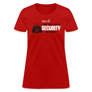 Vader Security Women's Tee - red