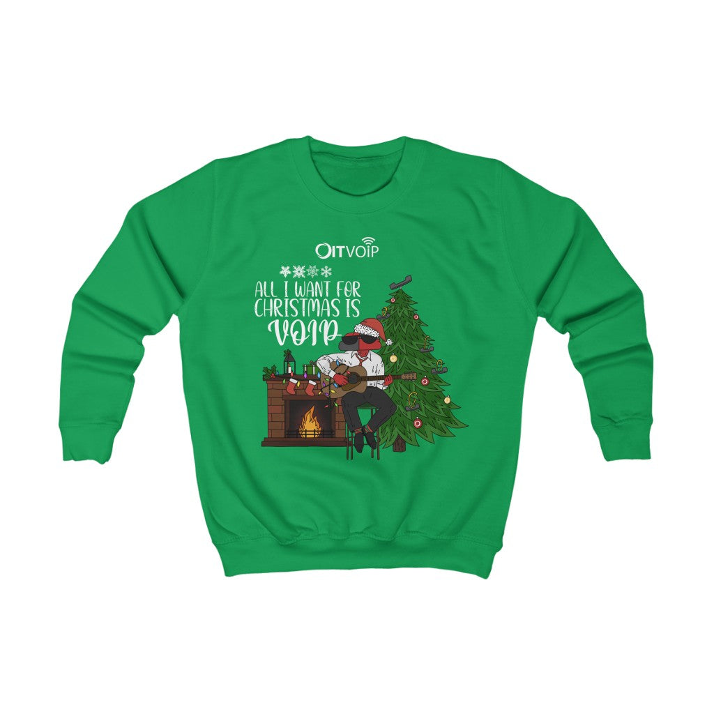 All I want for Christmas is VoIP Unisex Kids Sweater
