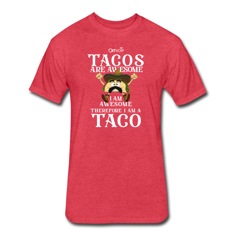 Tacos are Awesome Men's Tee - heather red
