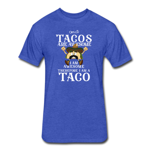 Tacos are Awesome Men's Tee - heather royal