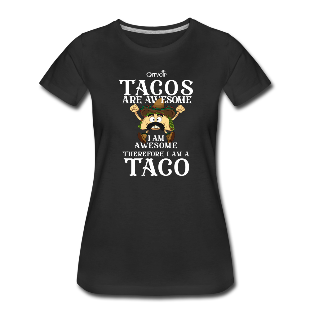 Tacos are Awesome Women's Tee - black