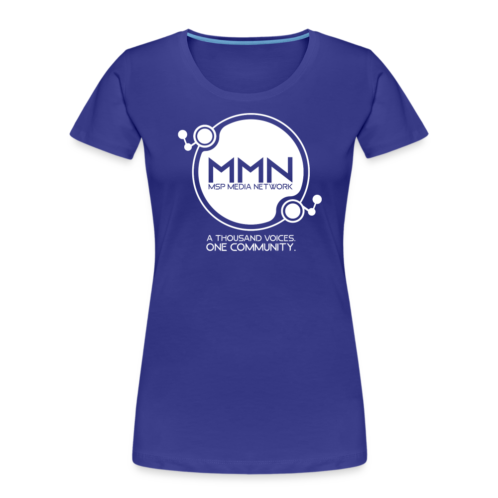 MMN White Logo - Women's Tee - royal blue