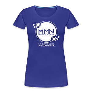 MMN White Logo - Women's Tee - royal blue